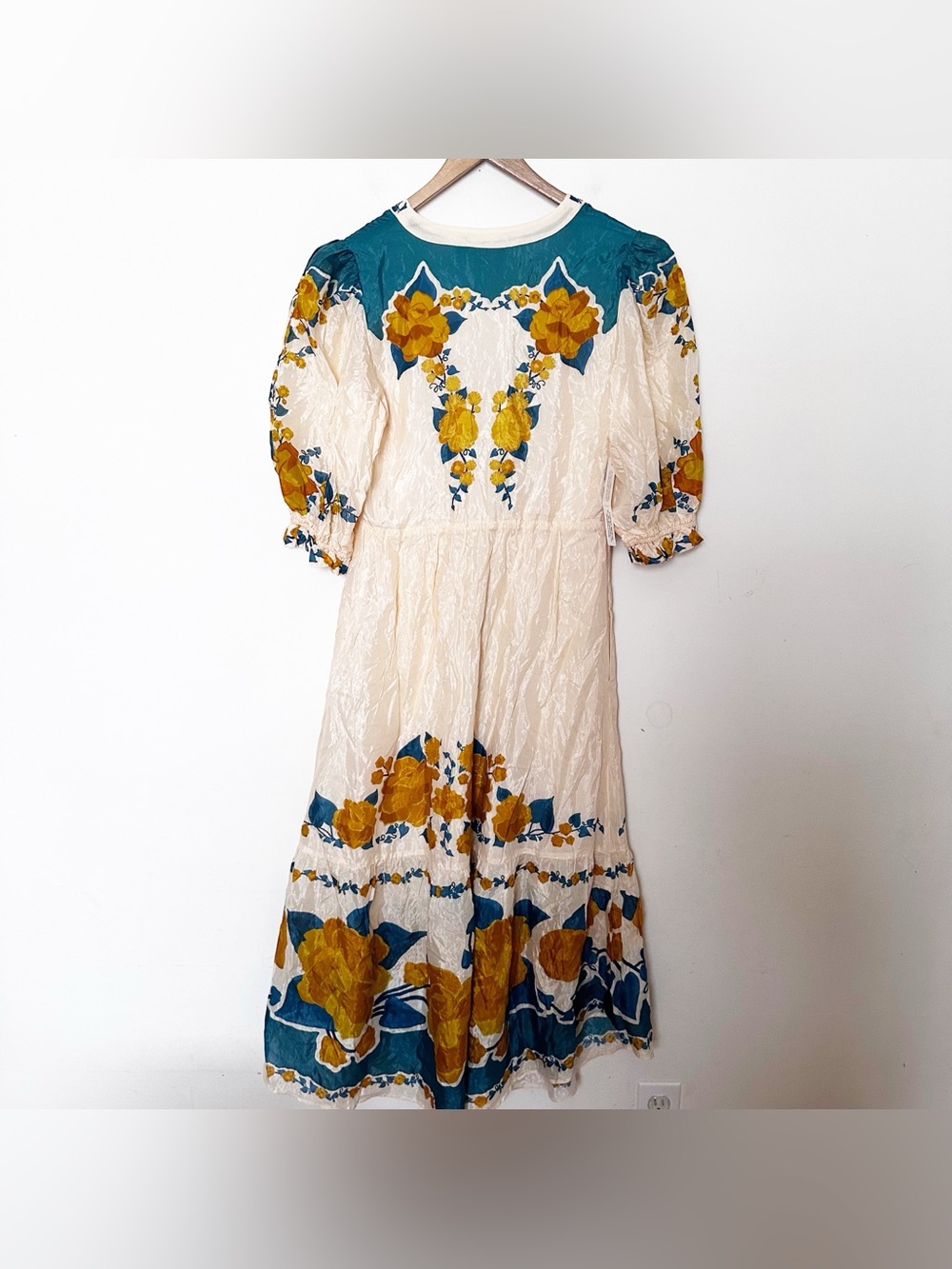 Anthropologie X Farm Rio Puff-Sleeve Printed Midi Dress - Picture 13 of 13